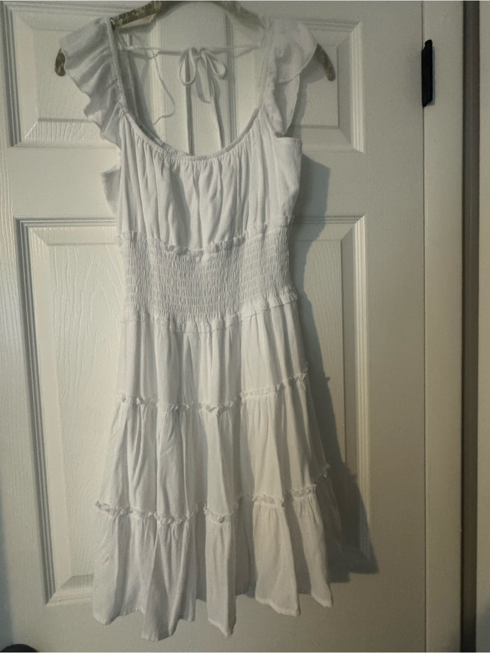 Altar'd State White Ruffled Mini Dress - Picture 3 of 4